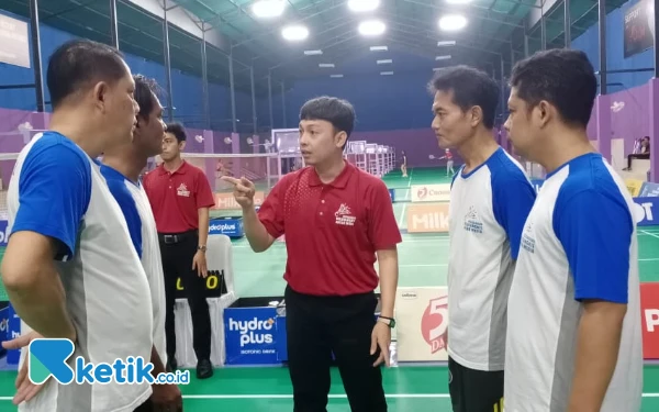 Foto Drawing untuk pilih tempat dan service pertama sebelum pertandingan (Foto: Sumarno/ketik.co.id)