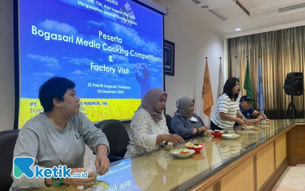 Foto Bogasari Media Competition lomba makan mie ayam tercepat. (Foto: Shinta Miranda/Ketik.co.id)