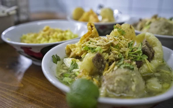 Foto Kuliner Cuanki di dekat Stasiun Bandung. (istimewa)