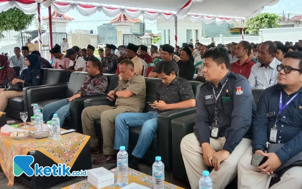 Foto Acara simulasi pencoblosan. 27/01/2024 (Foto. Ismail Hs. Ketik.co.id)