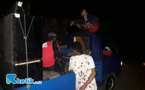 Foto Orkes Gendang Sahur di Bacan (Foto Mursal)