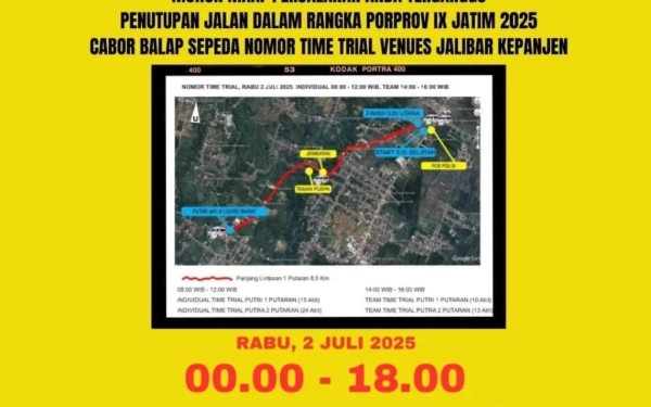 Gambar Ada Pertandingan Cabor Balap Sepeda Porprov IX Jatim, Jalibar Kepanjen Malang Ditutup